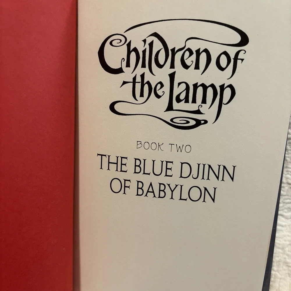 The Blue Djinn of Babylon Children of the Lamp Book 2 Hardcover